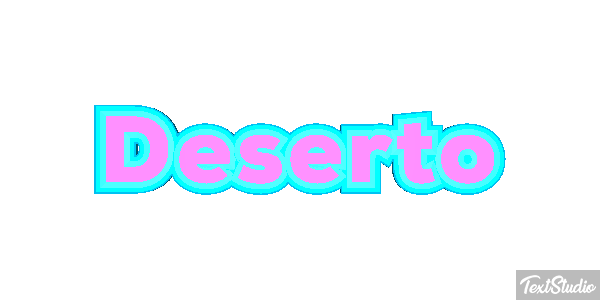 Deserto Efeito do texto