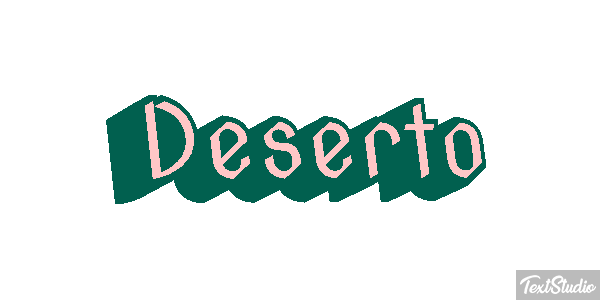 Deserto Efeito do texto