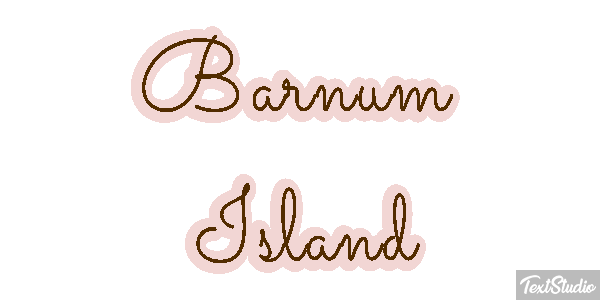 Barnum Island Efekt tekstowy