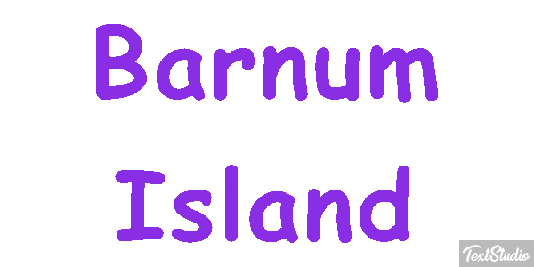 Barnum Island Efekt tekstowy
