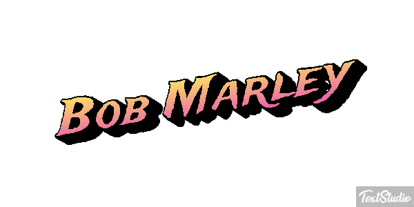 Bob Marley Efecto de texto
