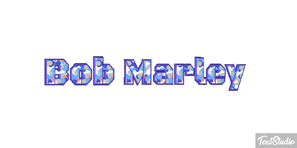 Bob Marley Efecto de texto