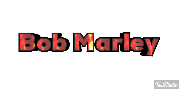 Bob Marley Efecto de texto