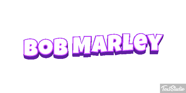 Bob Marley Efecto de texto