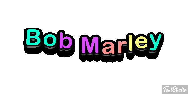 Bob Marley Efecto de texto