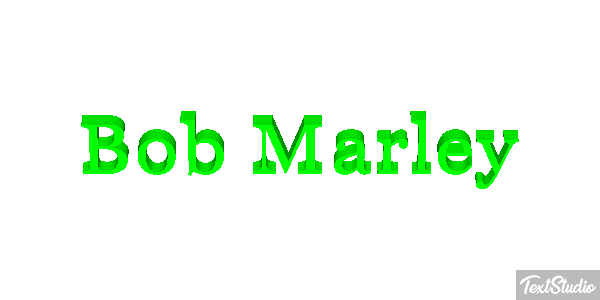 Bob Marley Efecto de texto