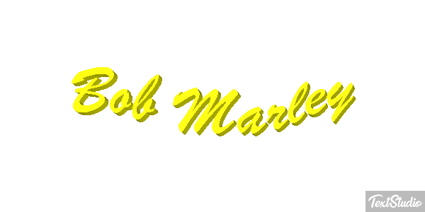 Bob Marley Efecto de texto