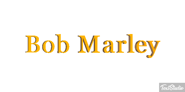 Bob Marley Efecto de texto