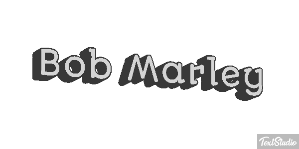Bob Marley Efecto de texto