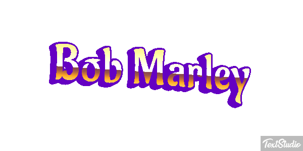 Bob Marley Efecto de texto