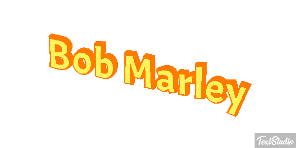 Bob Marley Efecto de texto