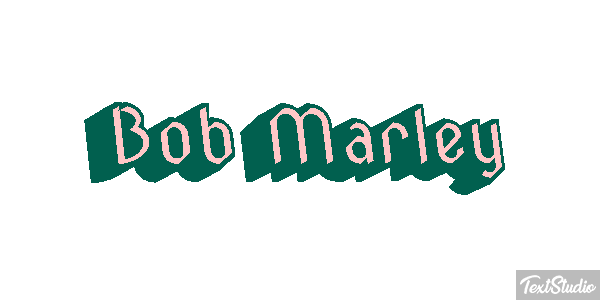 Bob Marley Efecto de texto