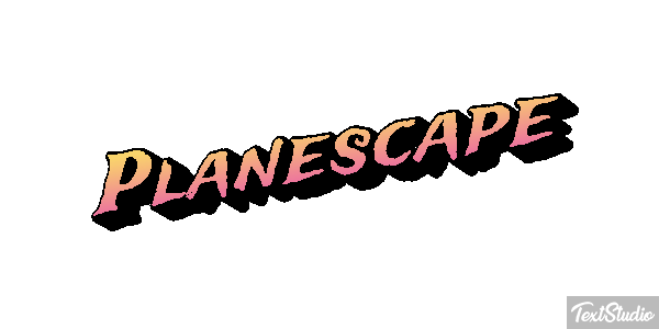 Planescape Text effect