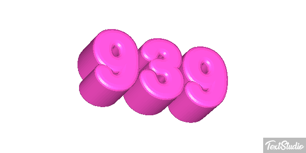 939 Text effect
