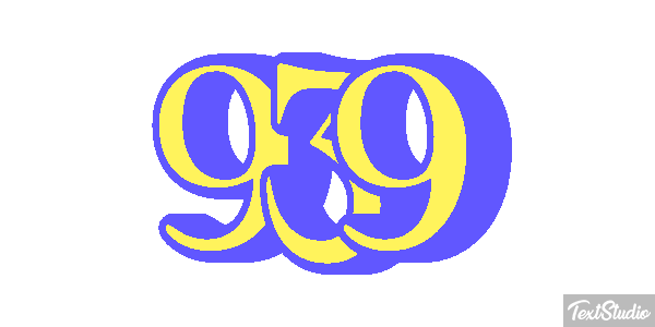 939 Text effect