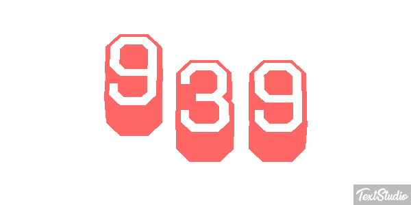 939 Text effect