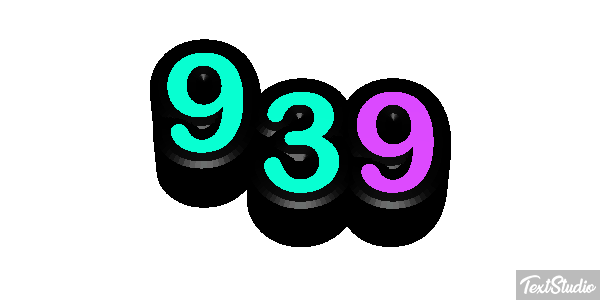939 Text effect