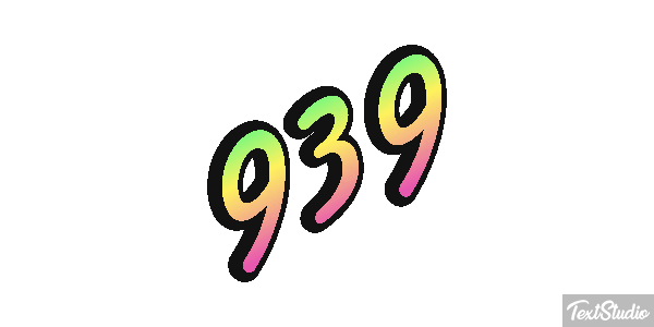 939 Text effect