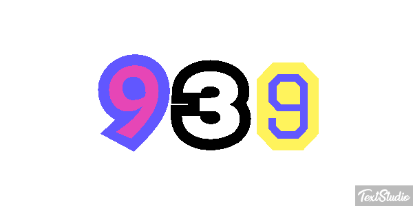 939 Text effect