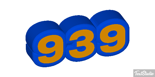 939 Text effect