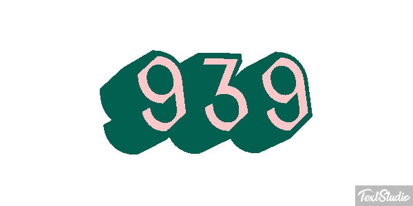 939 Text effect