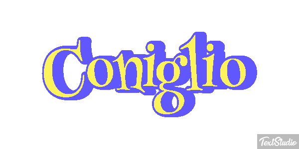 Coniglio Efecto de texto