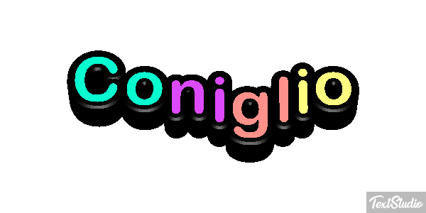 Coniglio Efecto de texto