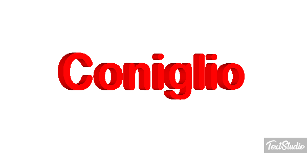 Coniglio Efecto de texto