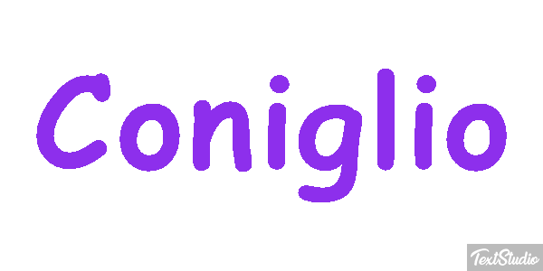 Coniglio Efecto de texto