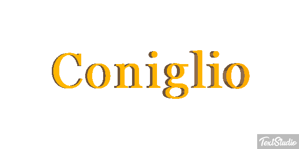 Coniglio Efecto de texto