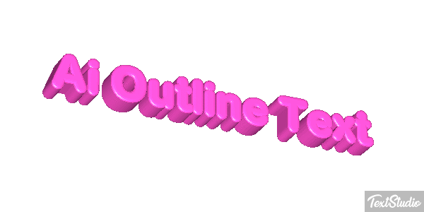 Ai Outline Text Effet de texte