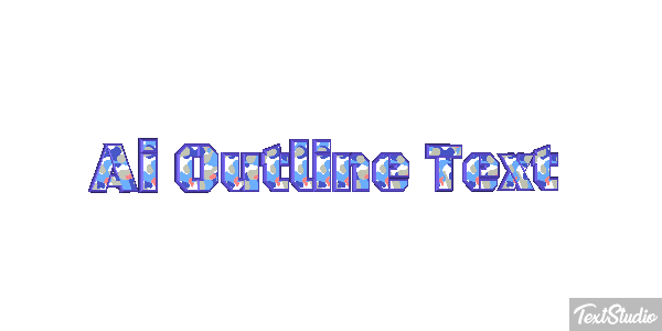 Ai Outline Text Effet de texte