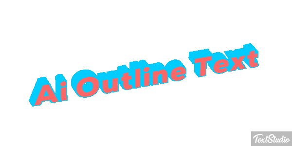 Ai Outline Text Effet de texte