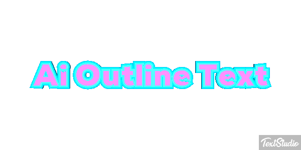 Ai Outline Text Effet de texte