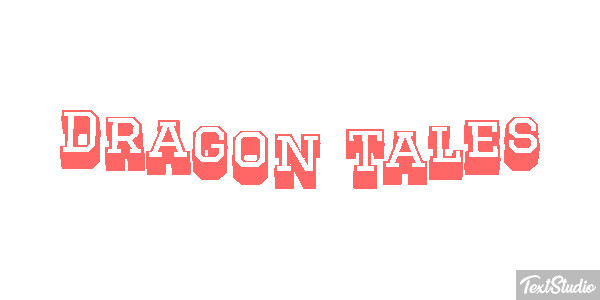 Dragon Tales Efeito do texto