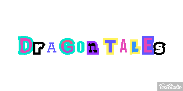 Dragon Tales Efeito do texto