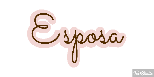 Esposa Text effect