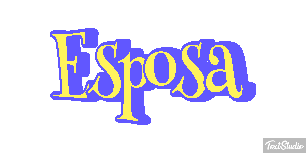 Esposa Text effect