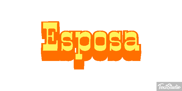 Esposa Text effect