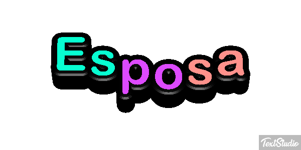 Esposa Text effect