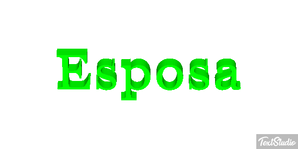 Esposa Text effect