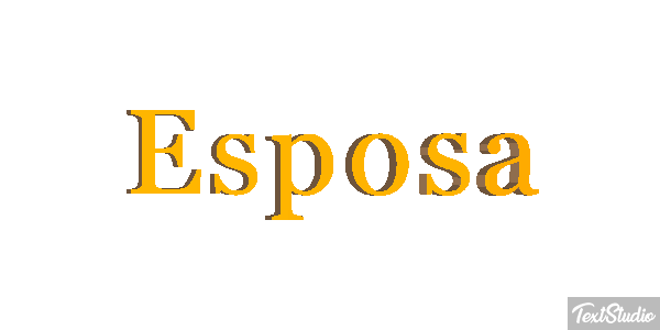 Esposa Text effect