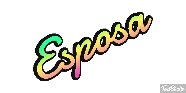 Esposa Text effect