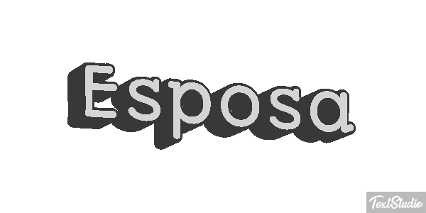 Esposa Text effect