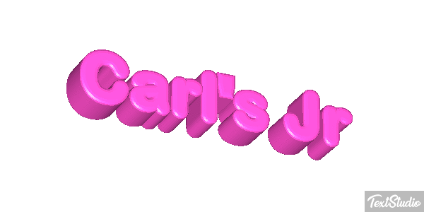 Carl's Jr Texteffekt