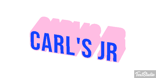 Carl's Jr Texteffekt