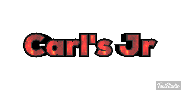Carl's Jr Texteffekt
