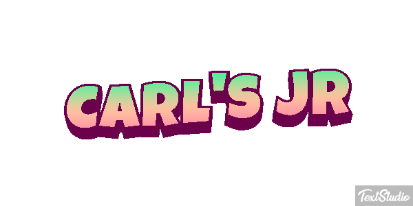 Carl's Jr Texteffekt