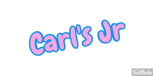 Carl's Jr Texteffekt