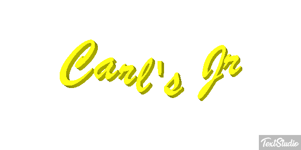 Carl's Jr Texteffekt